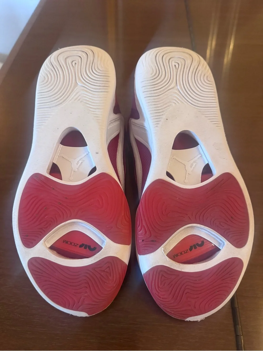 Jordan Tatum 1 Maroon/Red Basketball Sneakers with White Accents Size US 8.5